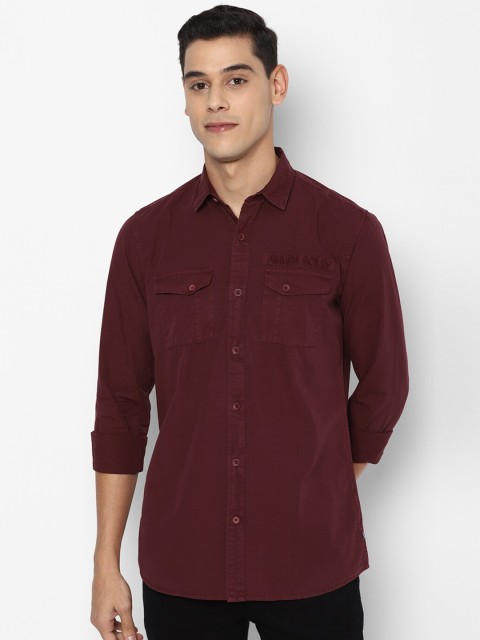 

Allen Solly Sport Men Maroon Opaque Casual Shirt