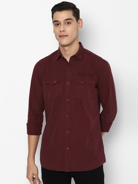 

Allen Solly Sport Men Maroon Pure Cotton Casual Shirt