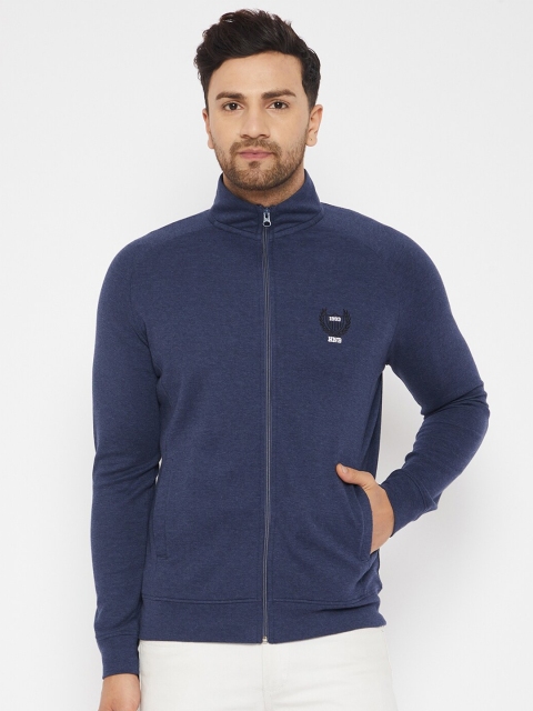

HARBORNBAY Men Blue Solid Sweatshirt