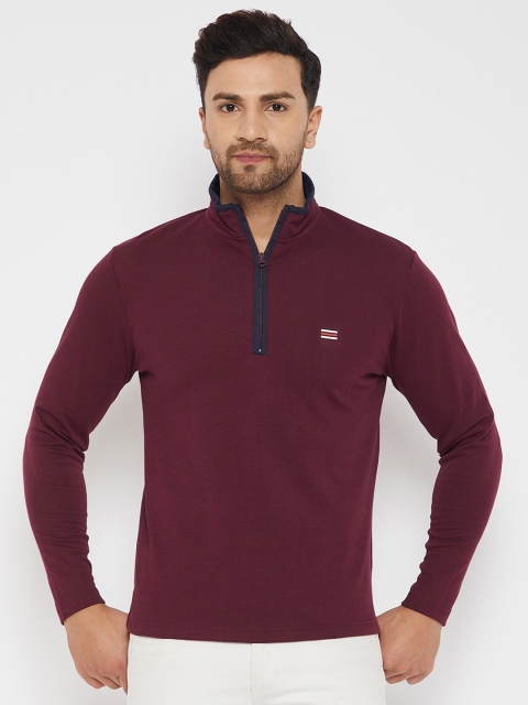 

HARBORNBAY Men Maroon Sweatshirt