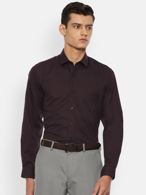 

Louis Philippe Men Maroon Slim Fit Opaque Formal Shirt