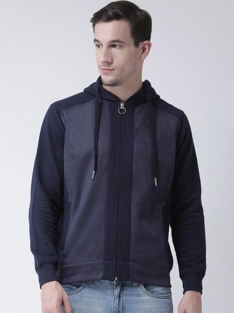 

Club York Men Navy Blue Hooded Sweatshirt