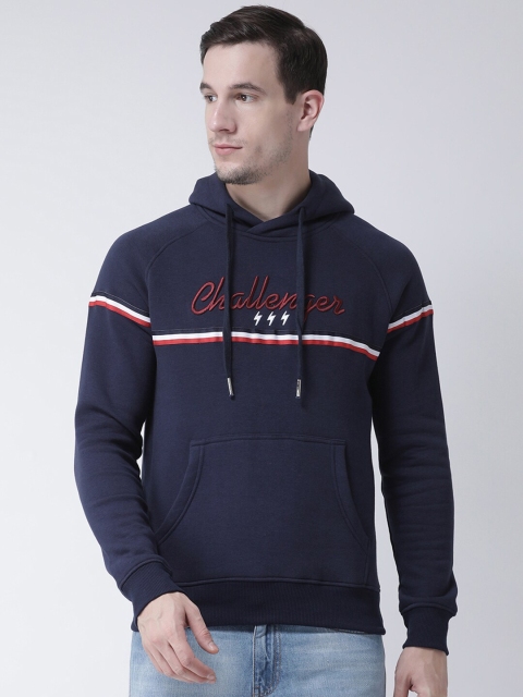 

Club York Men Navy Blue Printed Sweatshirt