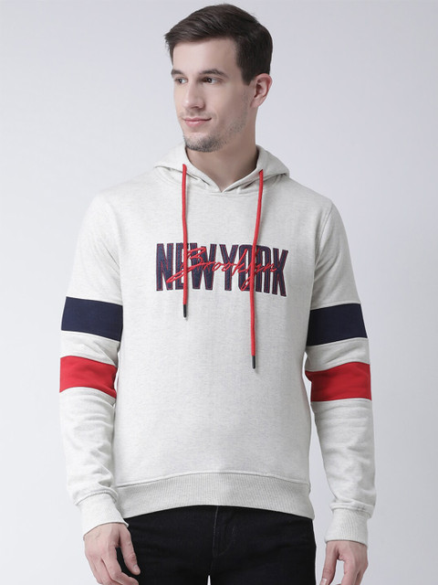 

Club York Men Grey Embroidered Sweatshirt