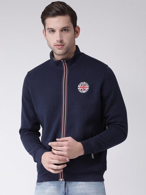 

Club York Men Navy Blue Fleece Sweatshirt
