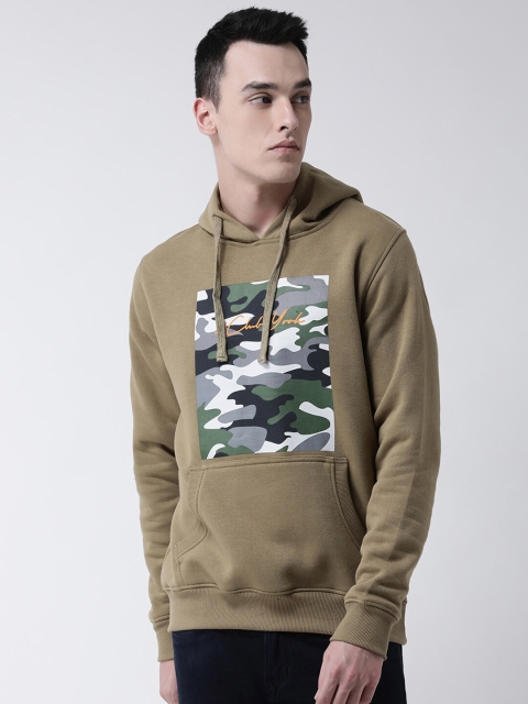 

Club York Men Olive Green Printed Sweatshirt