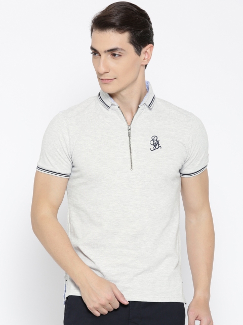 

Being Human Clothing Men Grey Polo T-Shirt