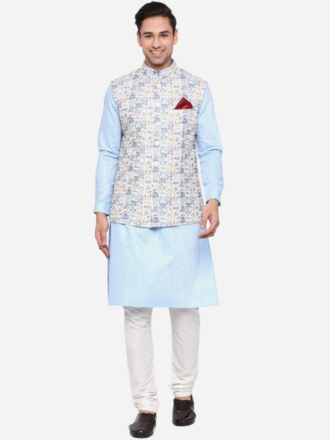 

JB STUDIO Men Multicoloured Printed Regular Fit Nehru Jacket, Multi