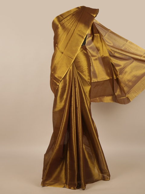 

Pothys Gold-Toned Cotton Blend Saree
