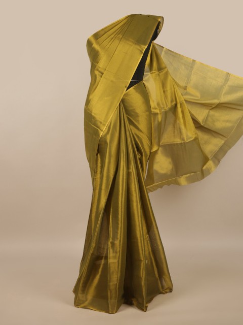 

Pothys Green Solid Saree