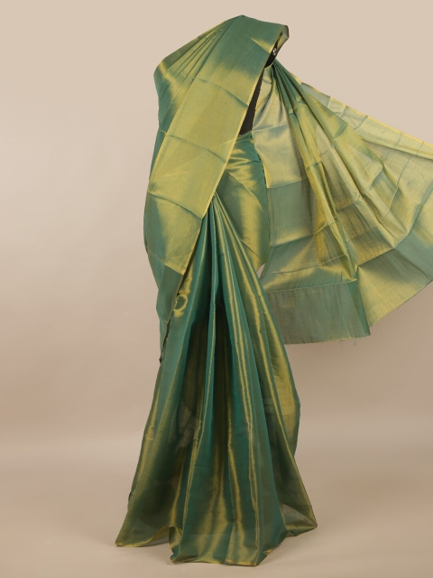 

Pothys Green Cotton Blend Saree