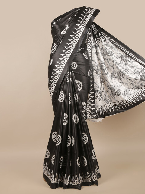 

Pothys Black & White Ethnic Motifs Saree