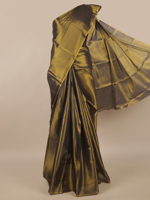 

Pothys Green & Gold-Toned Cotton Blend Saree