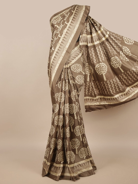 

Pothys Grey & Beige Ethnic Motifs Saree