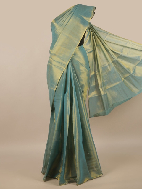 

Pothys Blue Solid Saree