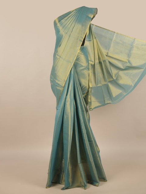

Pothys Blue Solid Saree