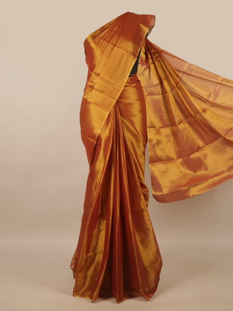 

Pothys Gold-Toned Cotton Blend Saree