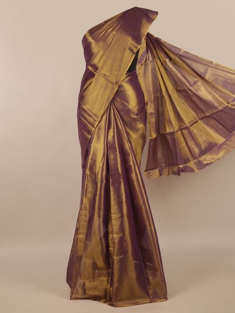 

Pothys Copper-Toned Cotton Blend Saree