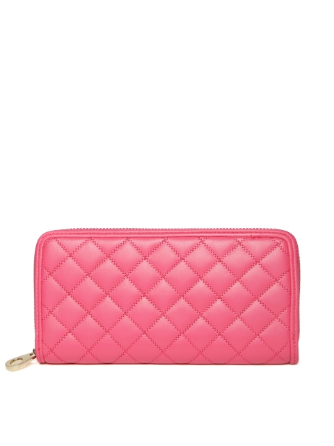 

DressBerry Women Pink Quilted Zip-Around Wallet