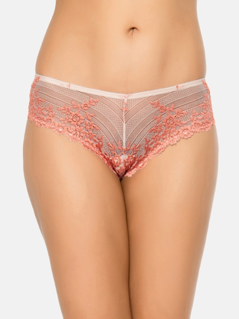

Wacoal Women Pink Lace Hipster Briefs 848191-283-DEW