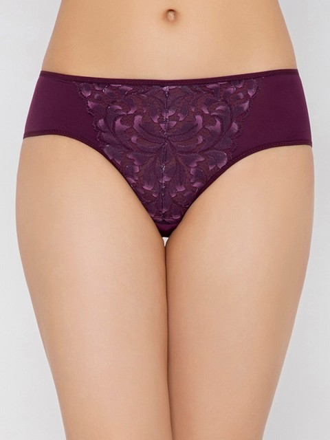 

Wacoal Women Purple Solid Lace Bikini Briefs IP4529-PU