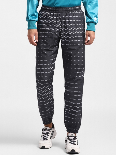 

ADIDAS Originals Men Black & White Printed Joggers