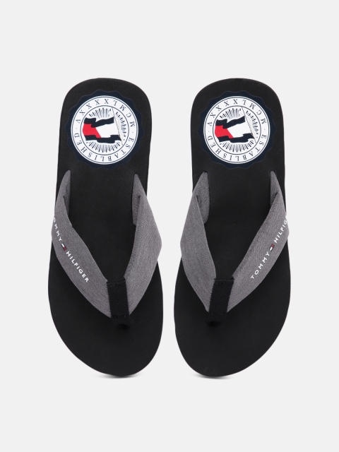 

Tommy Hilfiger Men Black Printed Thong Flip-Flops