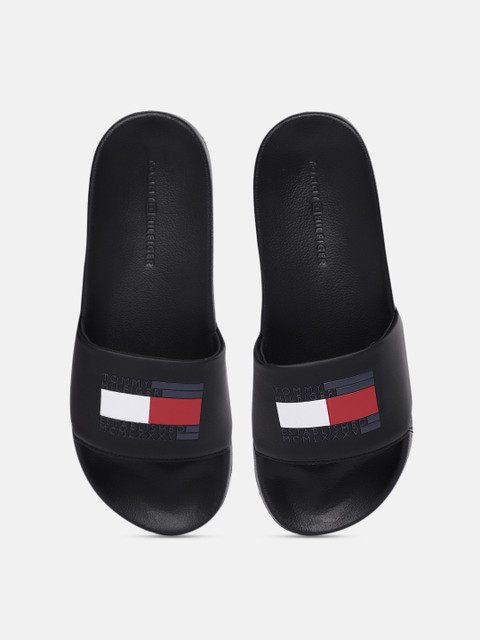 

Tommy Hilfiger Men Black Printed Sliders