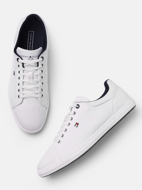 

Tommy Hilfiger Men White ESSENTIAL CHAMBRAY VULC Sneakers