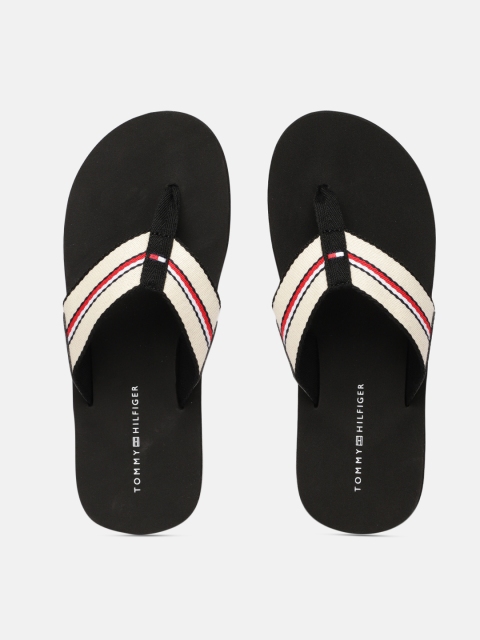 

Tommy Hilfiger Men White & Black Thong Flip-Flops
