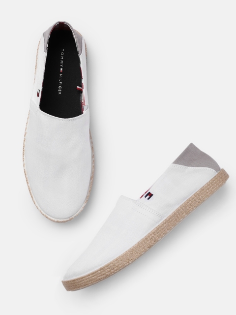 

Tommy Hilfiger Men White Solid Slip-On Sneakers