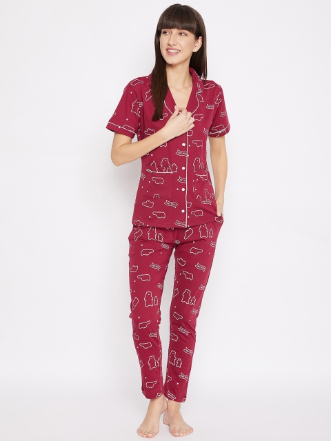 

FirstKrush Women Maroon Graphic