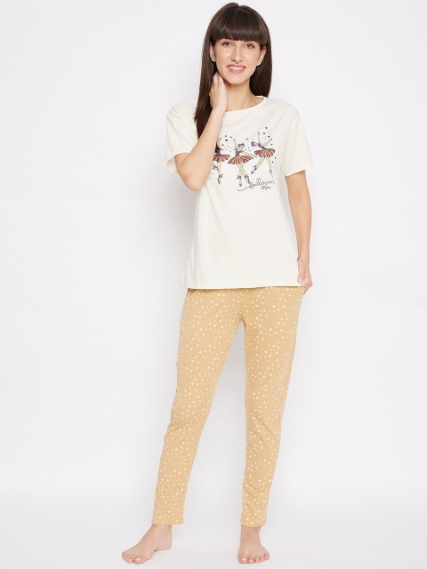 

FirstKrush Women Cream Graphic