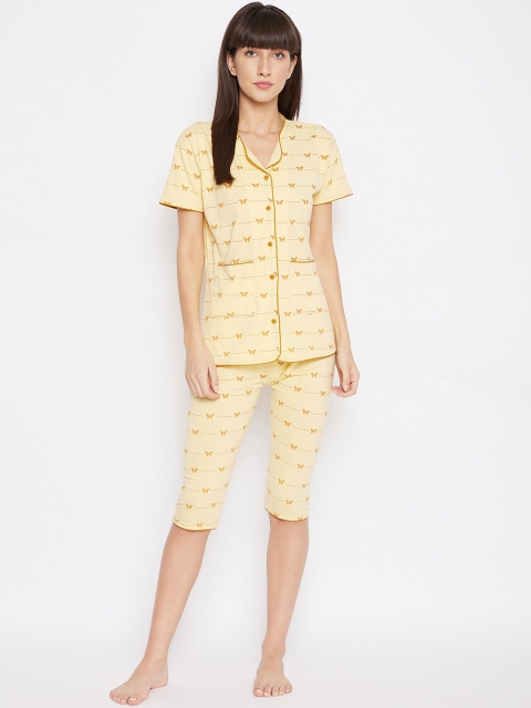 

FirstKrush Women Yellow Night Suit