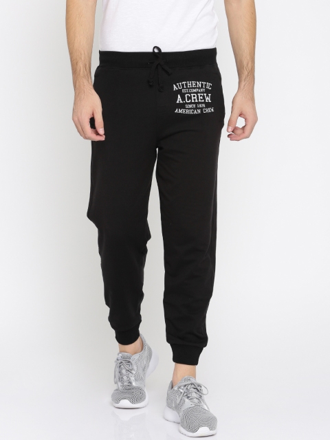 

American Crew Men Black Joggers