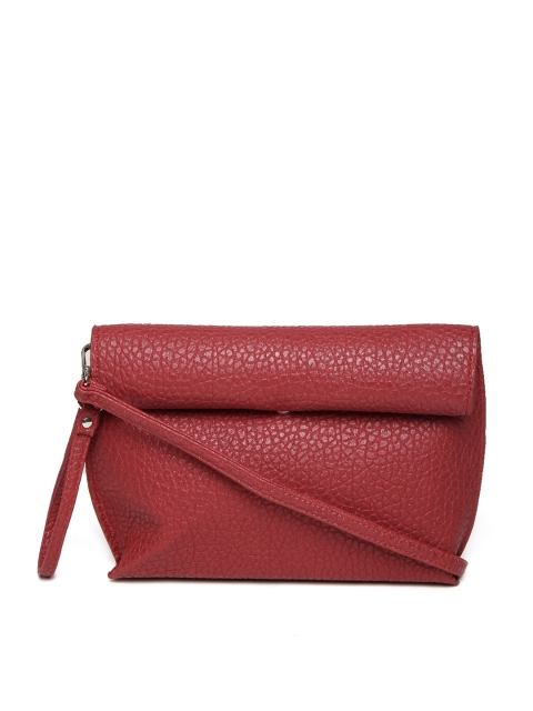 

Mast & Harbour Red Textured Foldable Sling Bag