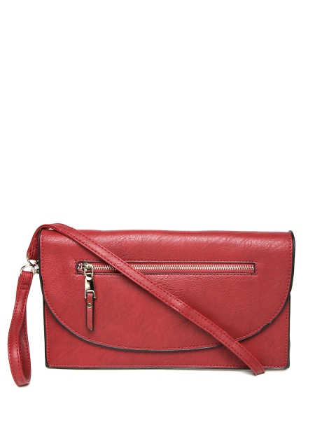 

Mast & Harbour Red Oversized Clutch with Sling Strap