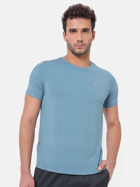 

Cultsport Men Blue Vitals Textured Running T-Shirt