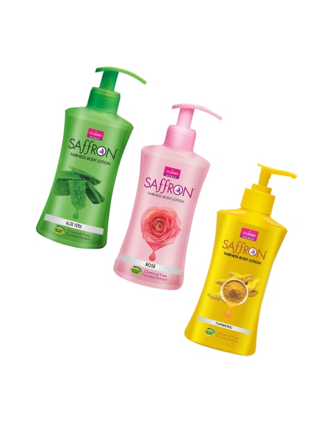 

VI-JOHN Set of 3 Saffron Body Lotions, Green