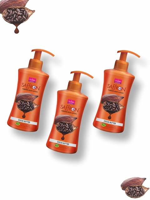 

VI-JOHN Set of 3 Saffron Cocoa Butter Body Lotions, Multi