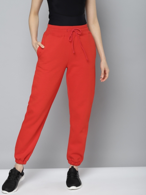 

Fitkin Women Red Solid Winter Fleece Joggers
