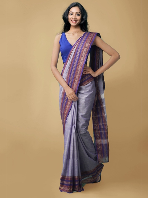 

Unnati Silks Blue & Red Pure Cotton Chettinad Saree