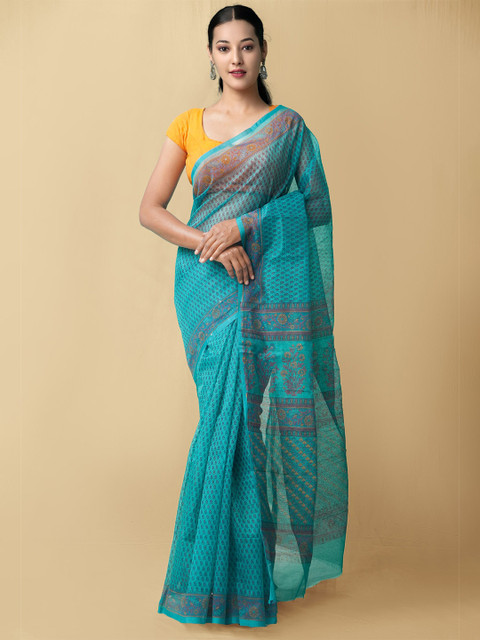 

Unnati Silks Women Blue Printed