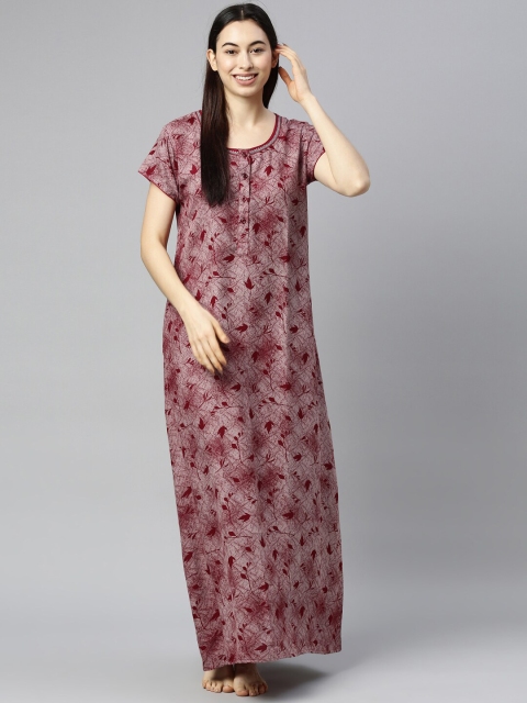 

GOLDSTROMS Red Printed Cotton Maxi Nightdress