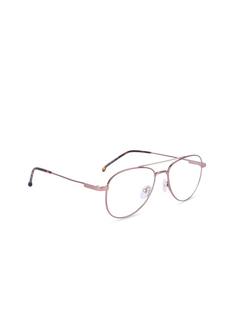 

MARC LOUIS Unisex Rose Gold & Transparent Full Rim Aviator Frames - CA2000T-6LB