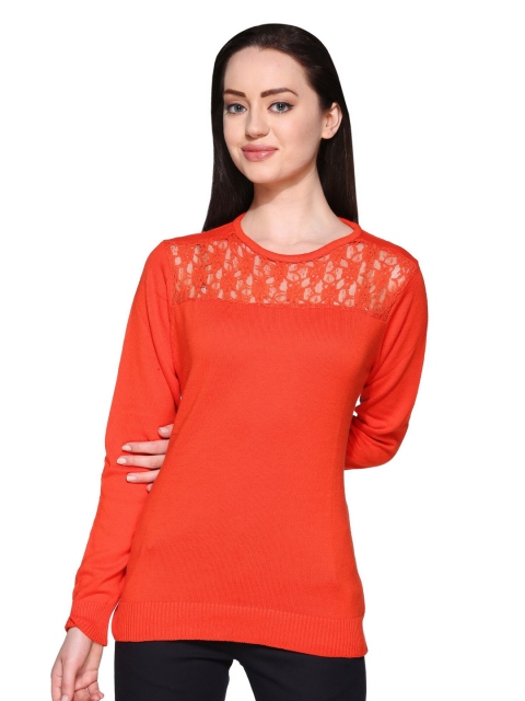 

Club York Women Orange Pullover