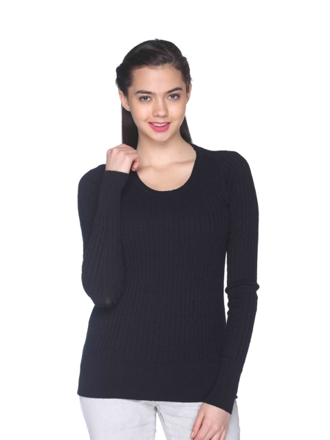

Club York Women Navy Blue Acrylic Pullover