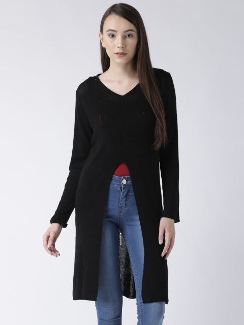 

Club York Women Black Longline Pullover
