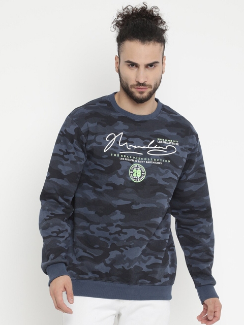 

V2 Value & Variety Men Blue Printed Sweatshirt
