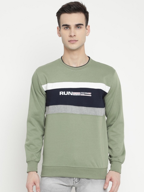 

V2 Value & Variety Men Green Printed Sweatshirt